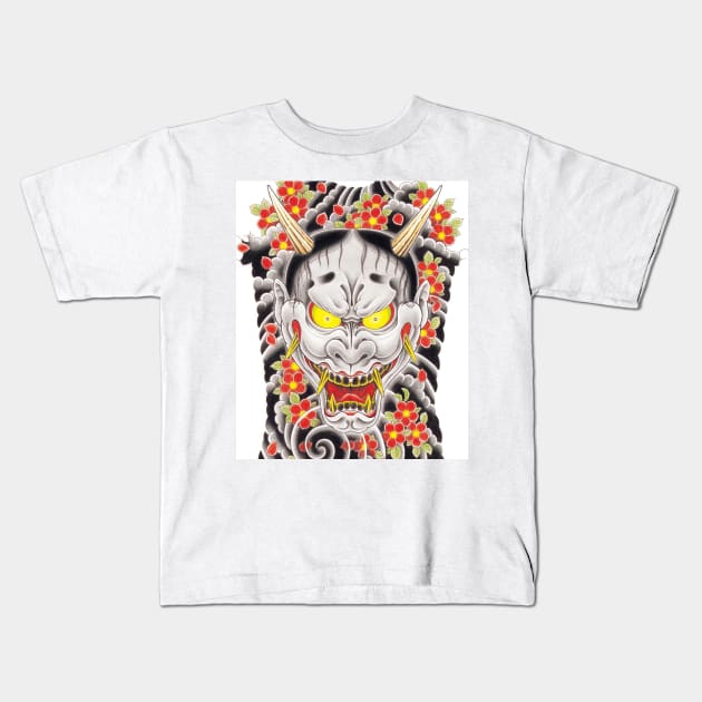 goro majima hanya tattoo Kids T-Shirt by thehollowpoint